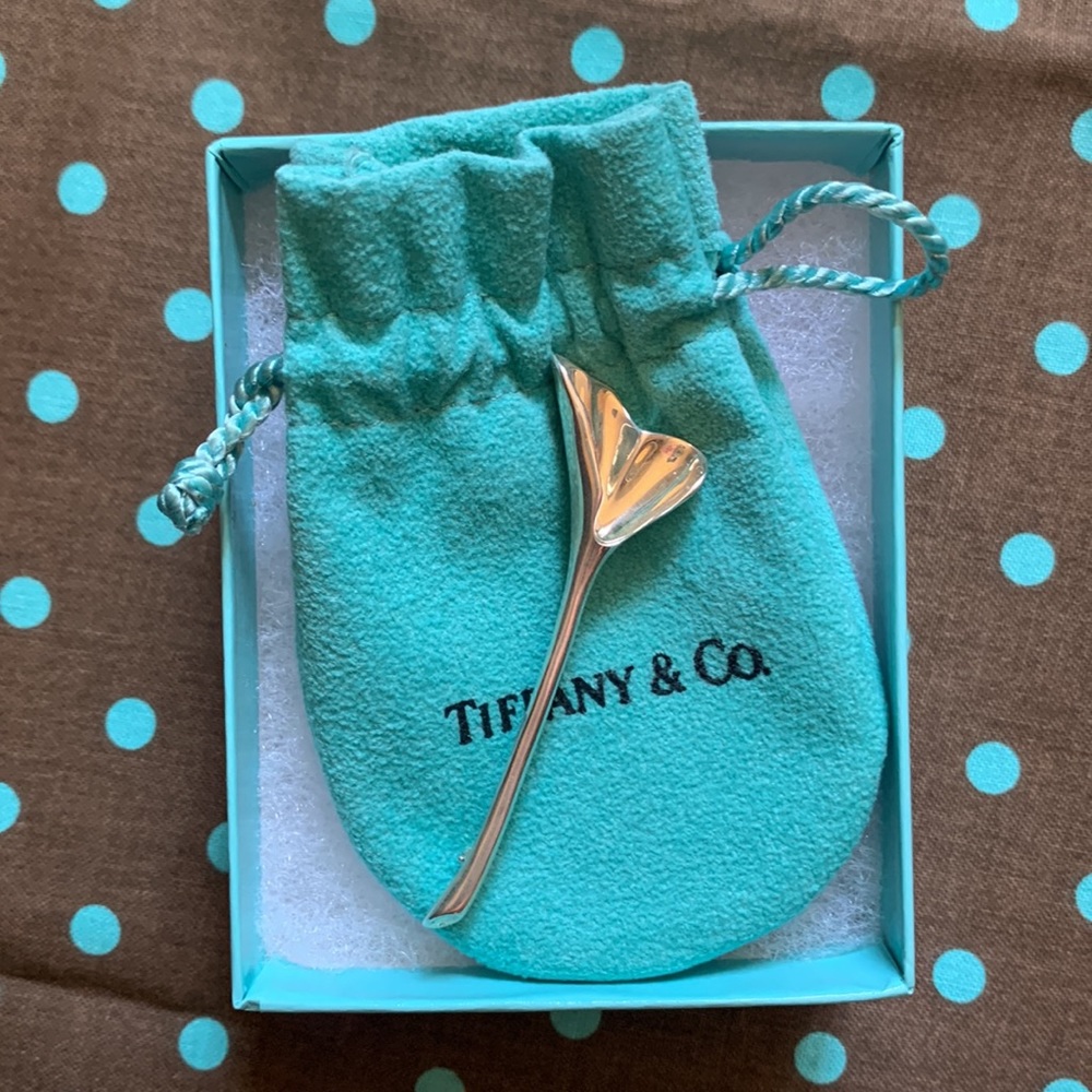 Tiffany & Co. Sterling Silver Ginkgo Leaf Brooch : Original Rare Vintage Design